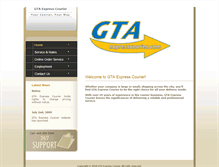 Tablet Screenshot of gtaexpresscourier.com